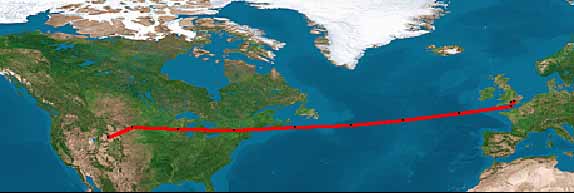 Northwest 46 Track on GPSy map